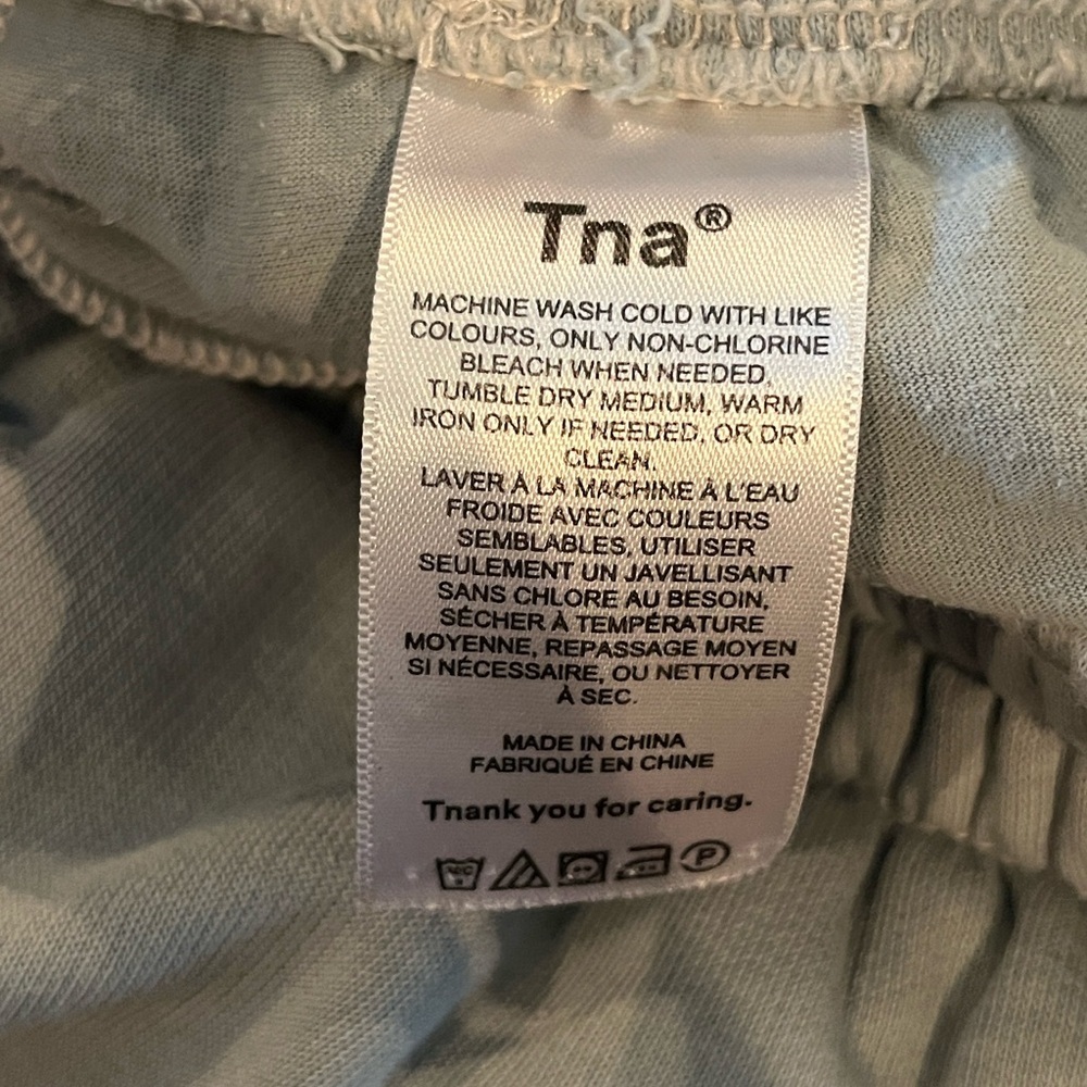 Tna Airy AF Fleece Boyfriend Sweatpant in blue | size small - Picture 7 of 9